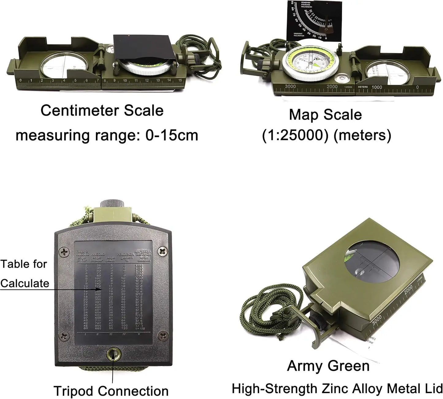 Mulitifunctional High Precision Compass