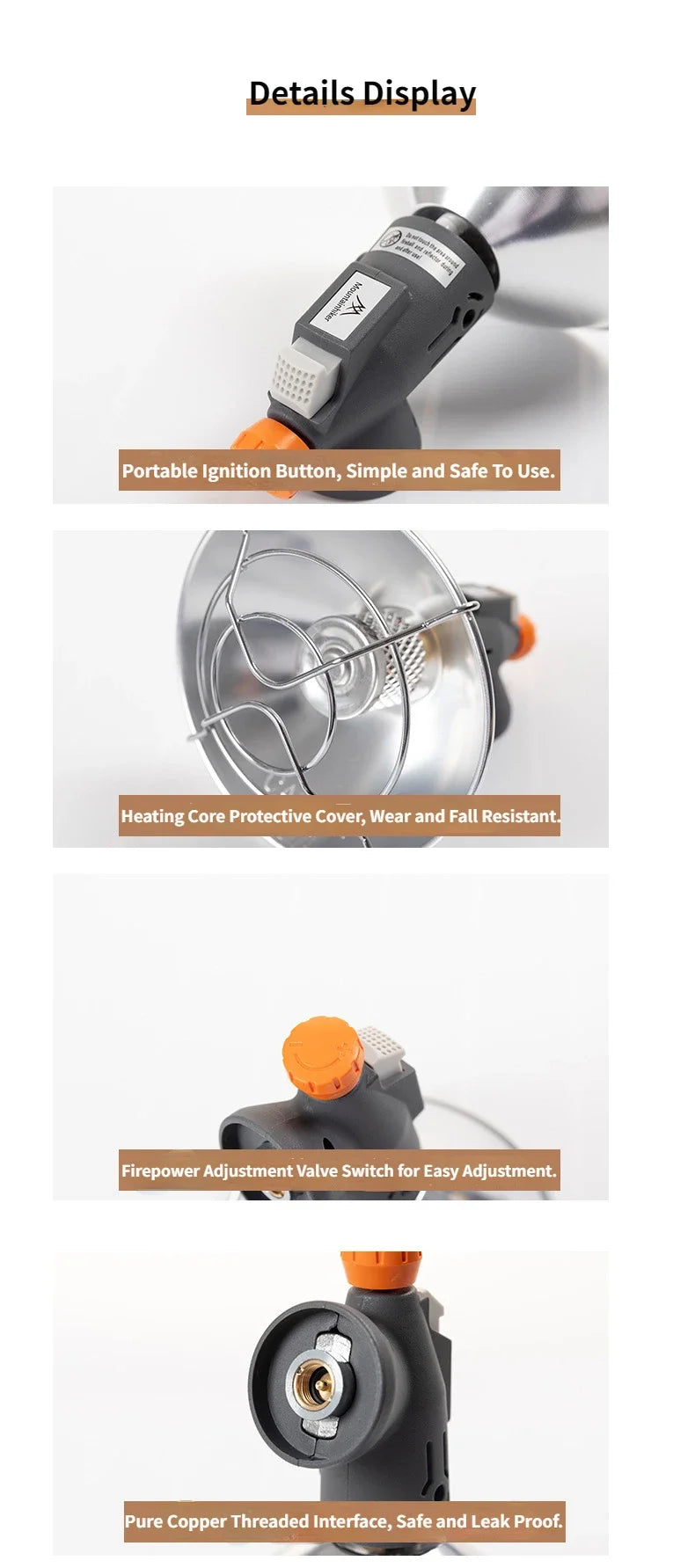 MOUNTAINHIKER Portable Outdoor Butane Space Heater