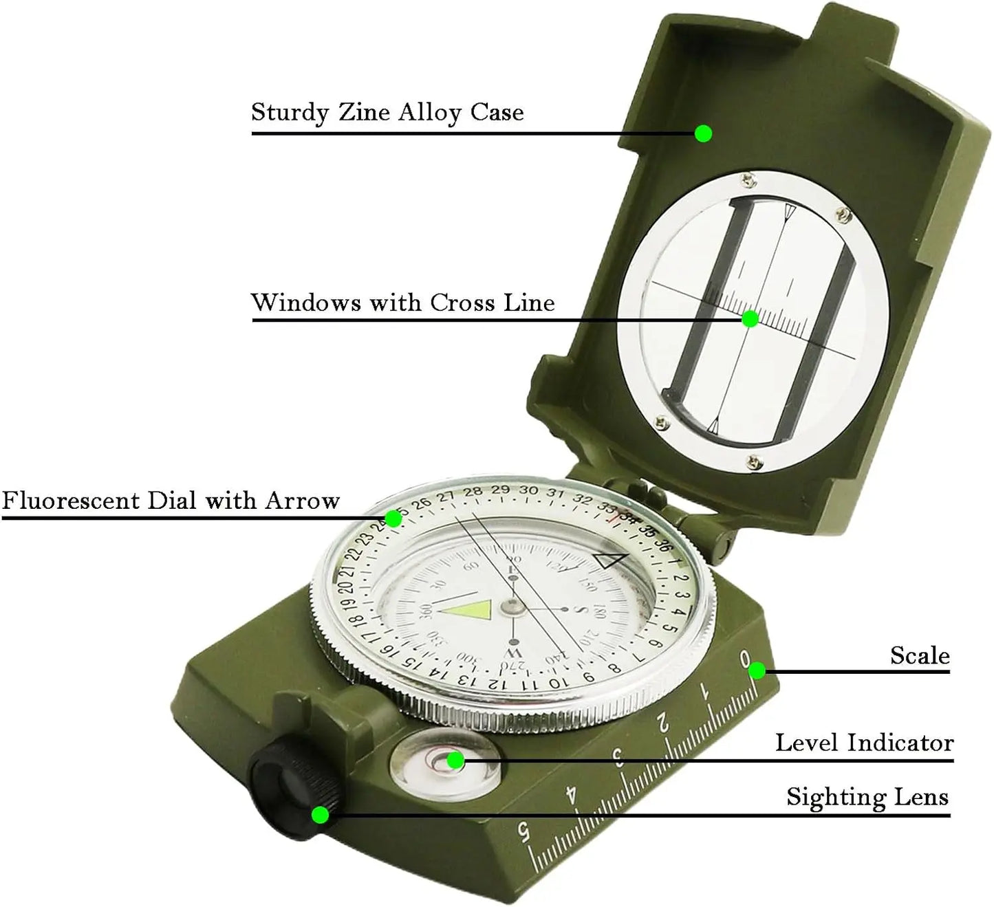 Mulitifunctional High Precision Compass