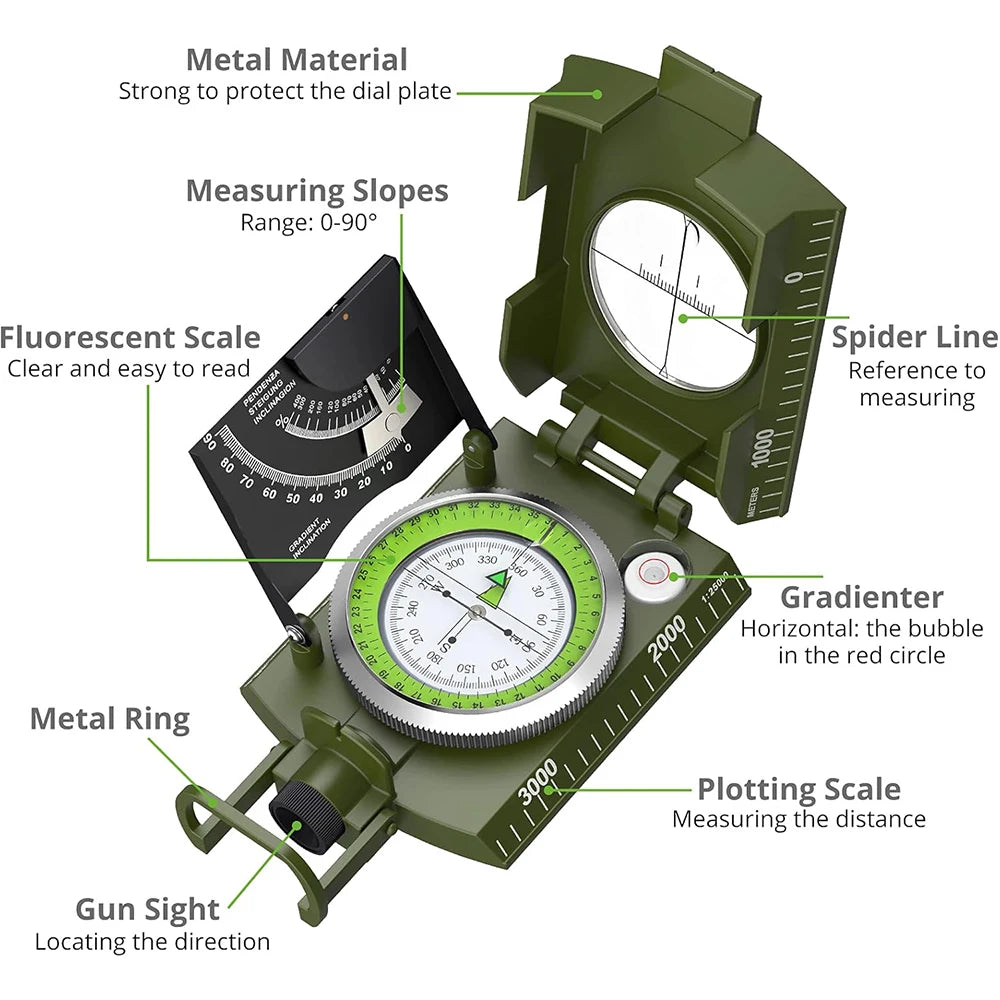 Mulitifunctional High Precision Compass